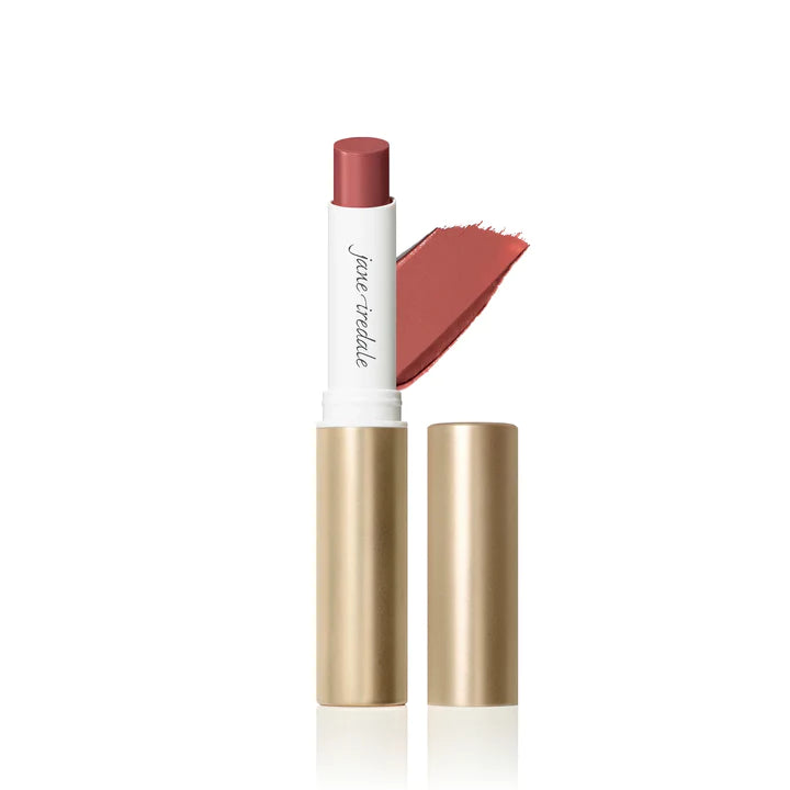 Jane Iredale ColorLuxe Hydrating Cream Lipstick - Rosebud - warm medium pink brown